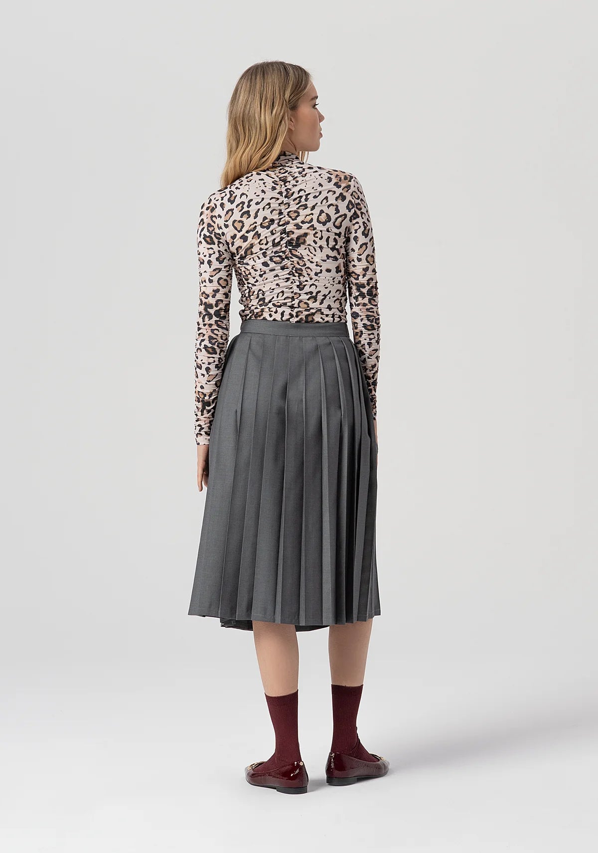 Saia plissada Fracomina