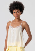 Top renda georgette FRACOMINA
