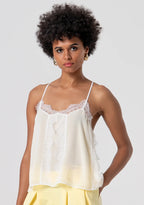 Top renda georgette FRACOMINA