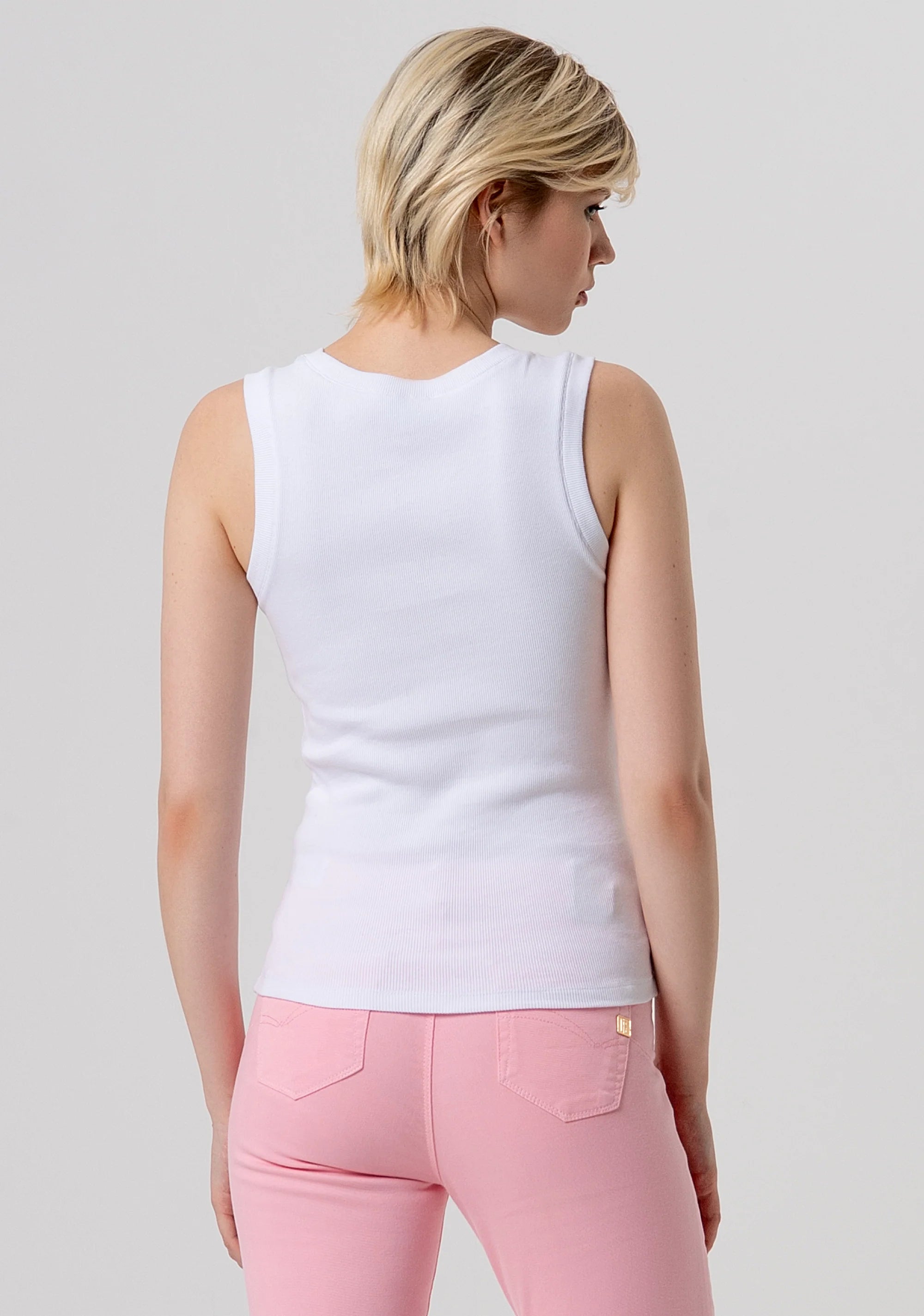 Top canelado Fracomina