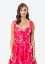 Top justo com estampa multicolorida FRACOMINA