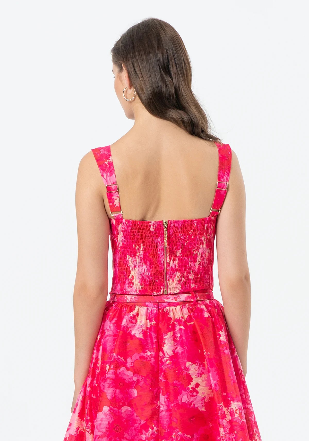 Top justo com estampa multicolorida FRACOMINA