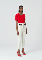 Calça chino com detalhes contrastantes FRACOMINA