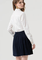 Minissaia de malha plissada Fracomina