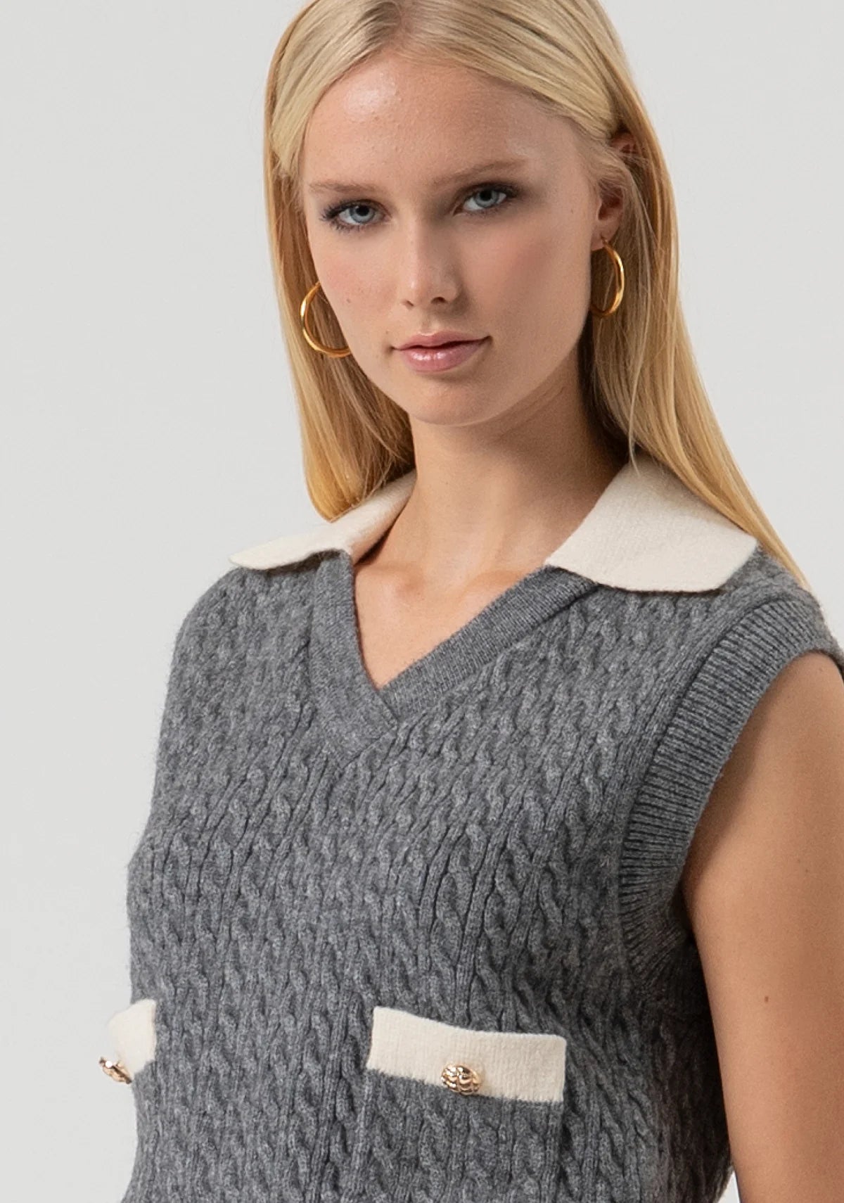 Colete de malha Fracomina