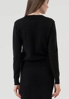 Casaco de malha com abotoamento duplo Fracomina