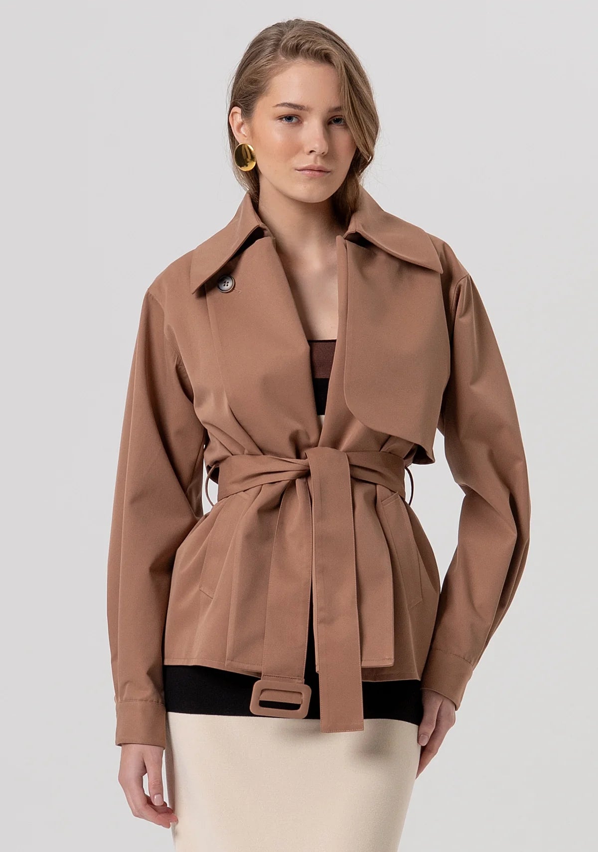 Trench coat curta FRACOMINA