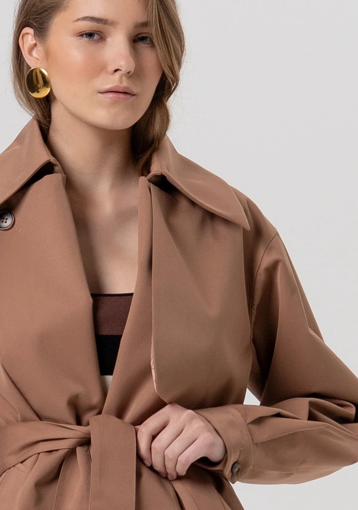 Trench coat curta FRACOMINA