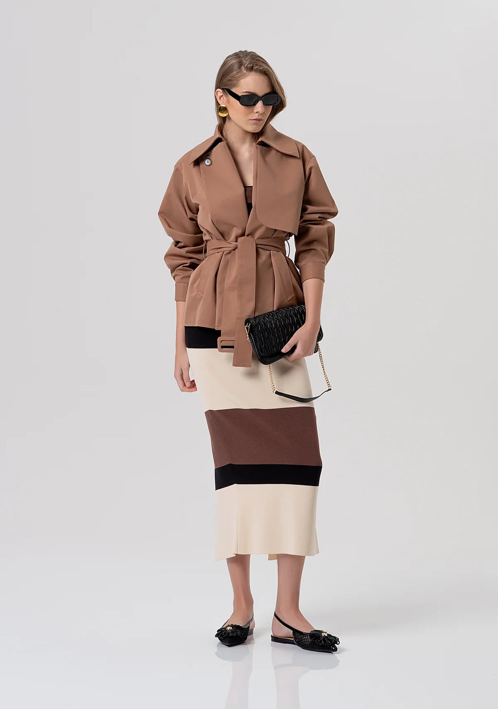 Trench coat curta FRACOMINA
