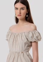 Vestido longo listrado FRACOMINA