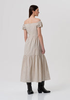 Vestido longo listrado FRACOMINA
