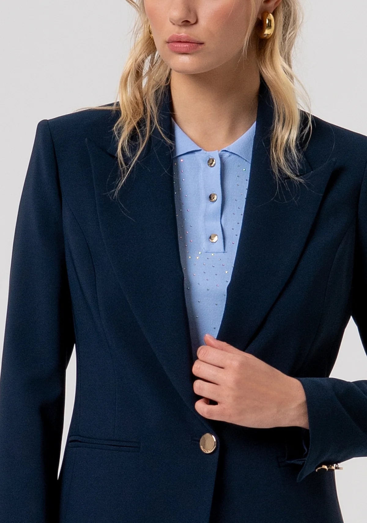 Blazer de corte regular com abotoamento simples FRACOMINA