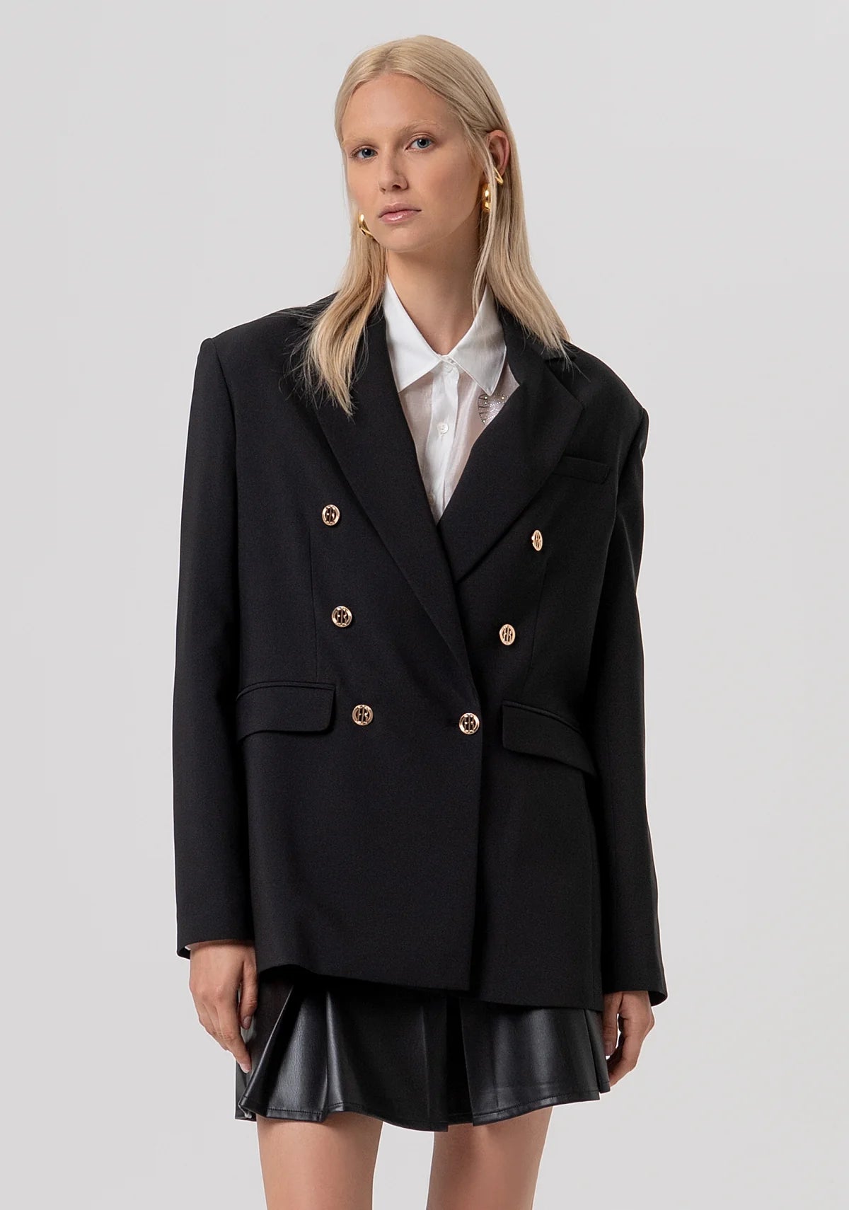 Blazer longo de abotoamento duplo FRACOMINA