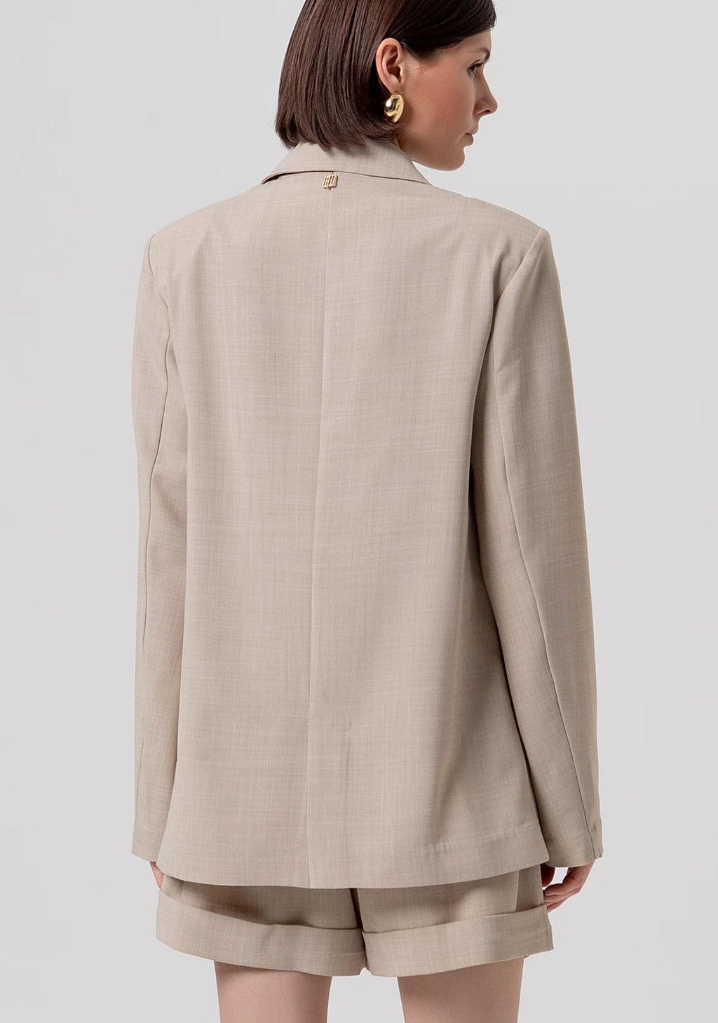 Blazer oversized abotoamento simples FRACOMINA