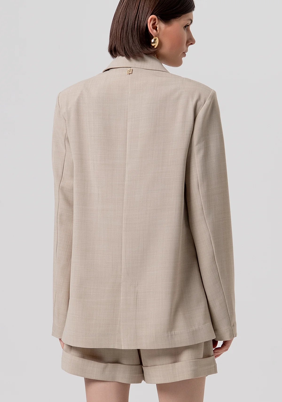 Blazer oversized abotoamento simples FRACOMINA