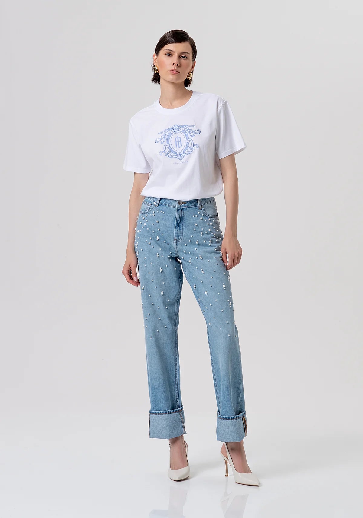 T-shirt logo FRACOMINA