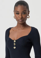 Vestido curto de malha Fracomina