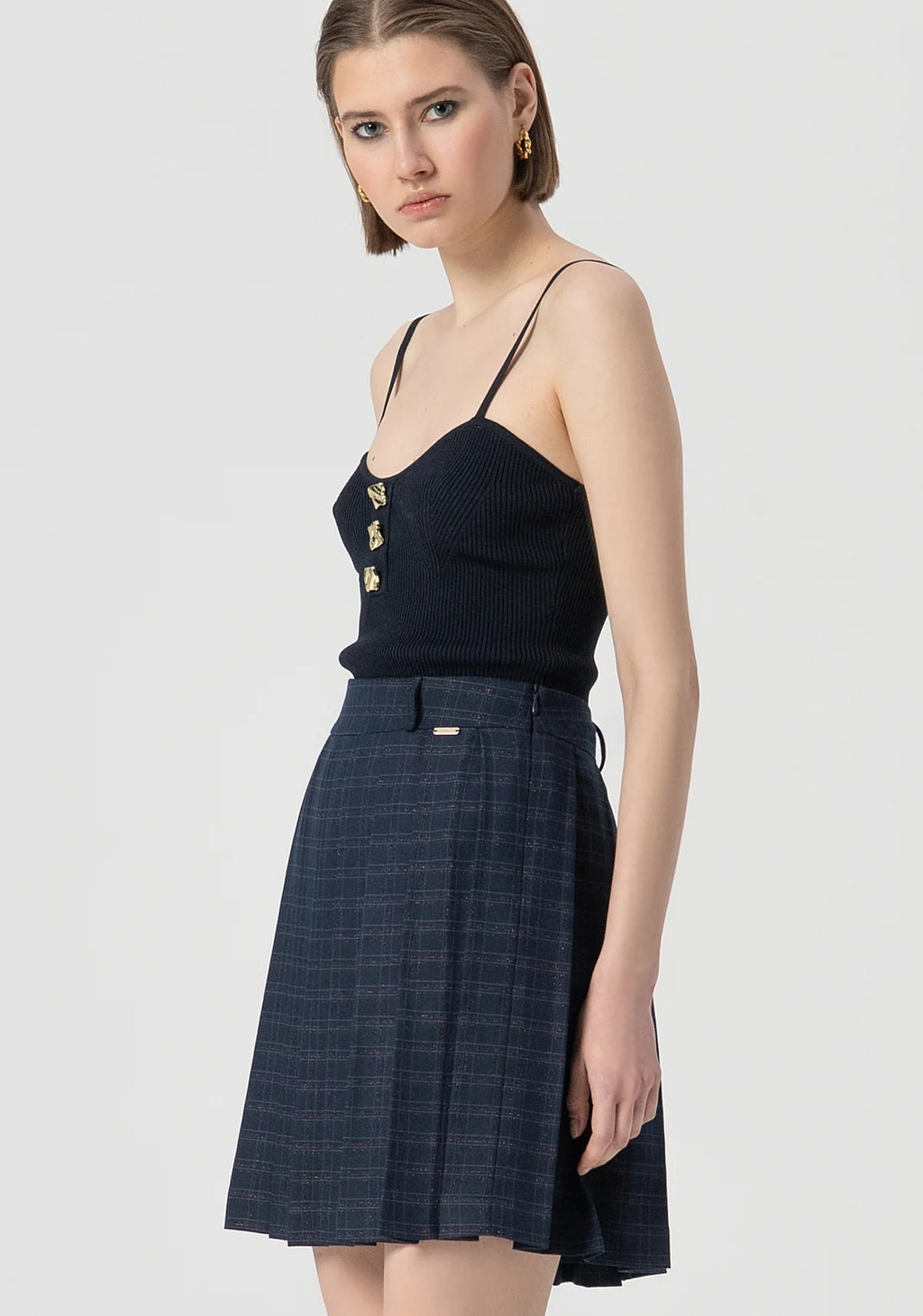 Saia xadrez Fracomina