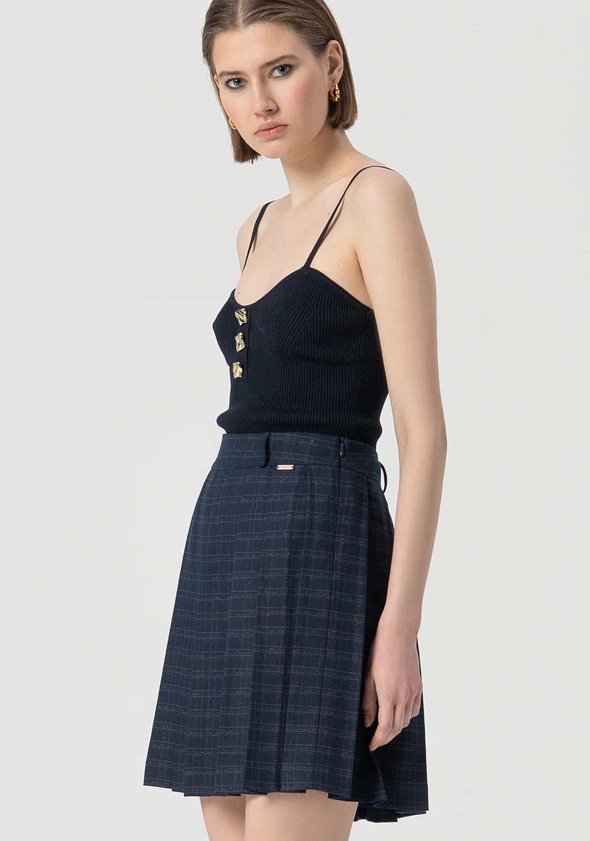 Saia xadrez Fracomina