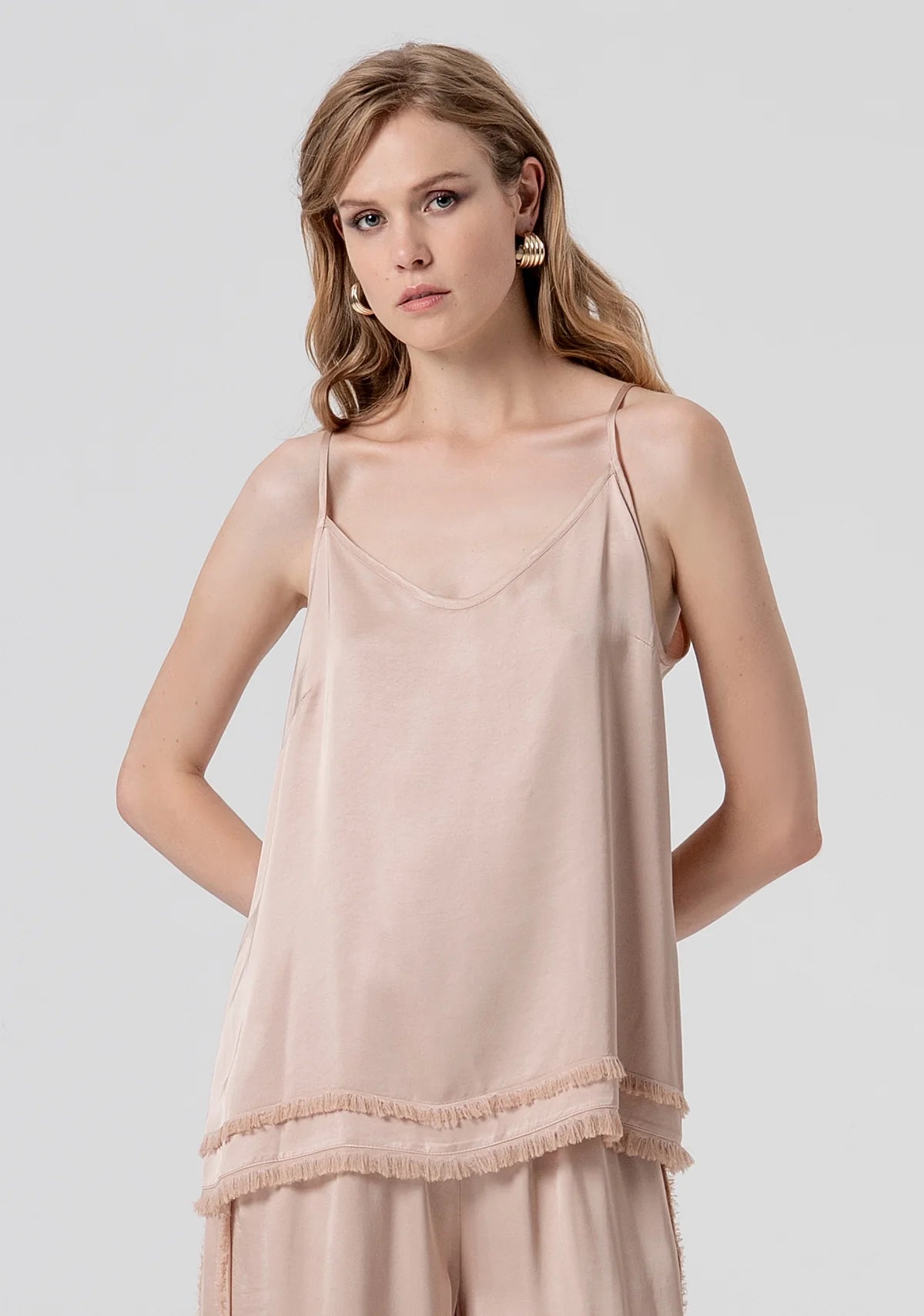 Top em tecido fluído Fracomina