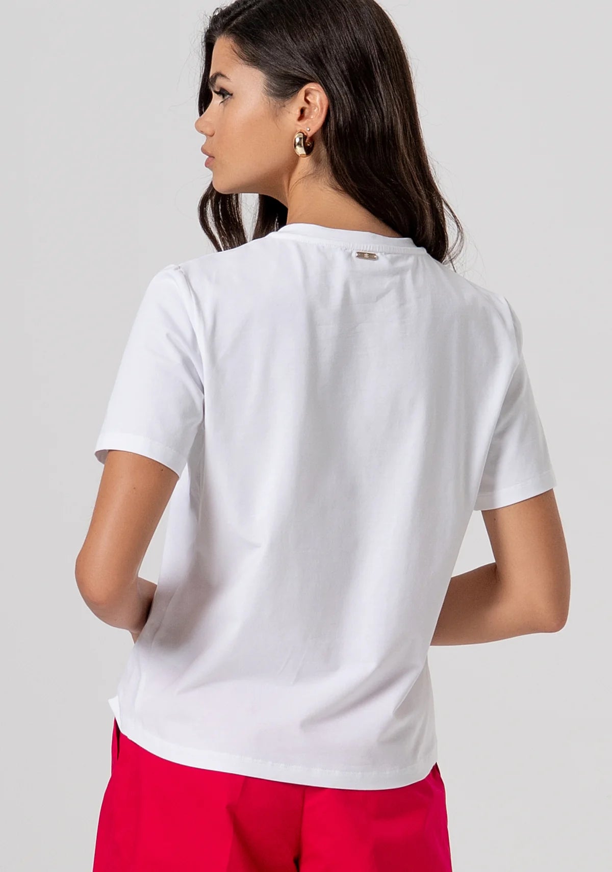 T-shirt com bordado Fracomina