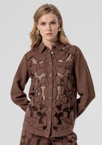 Camisa com bordados FRACOMINA
