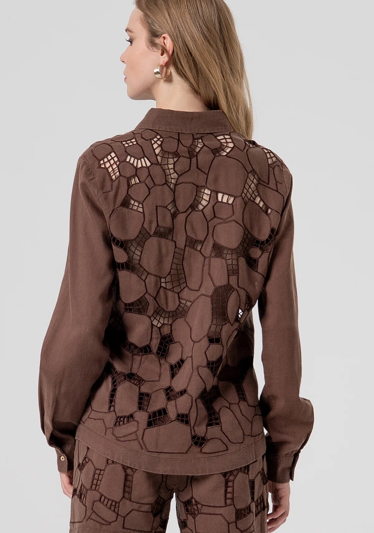 Camisa com bordados FRACOMINA