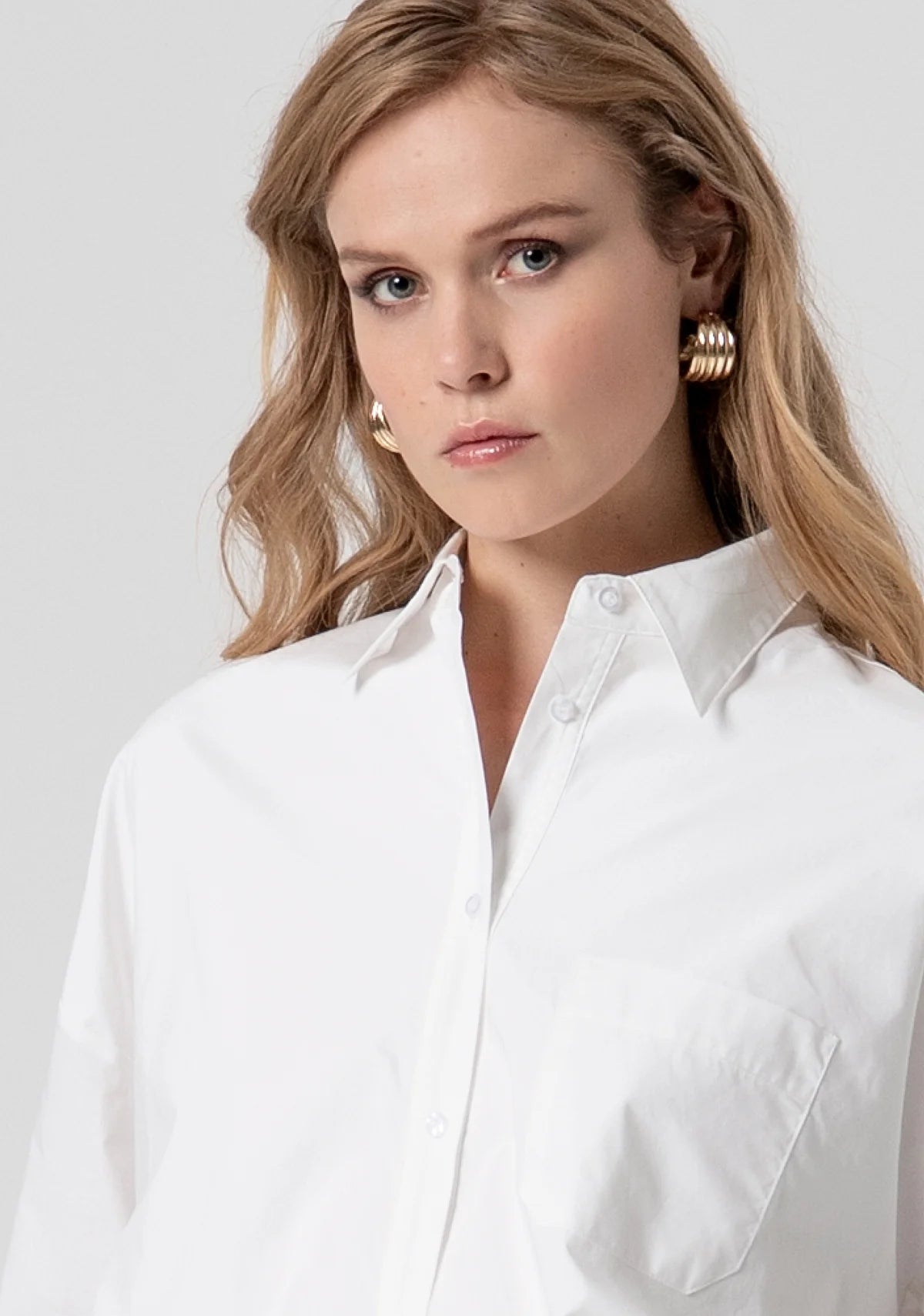 Camisa curta em algodão FRACOMINA