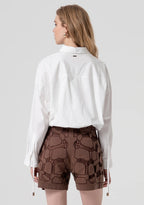 Camisa curta em algodão FRACOMINA