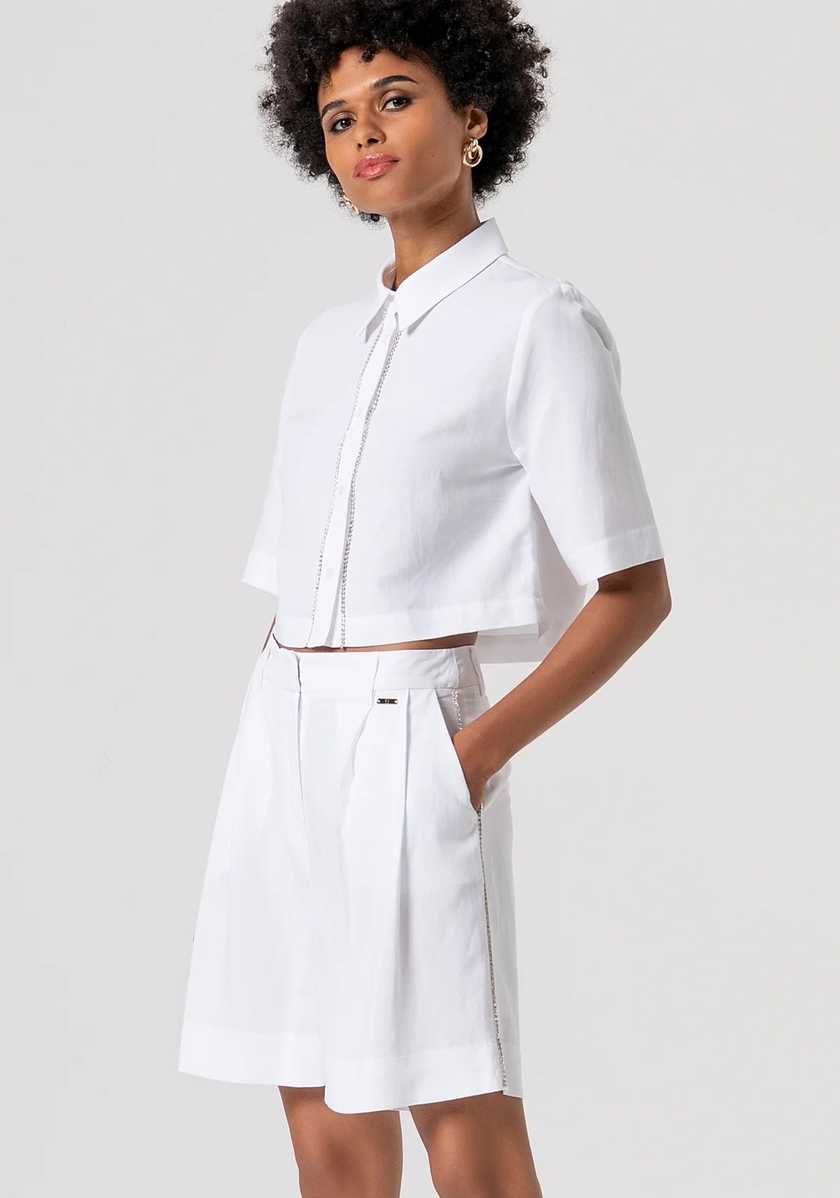 Calção com strass FRACOMINA