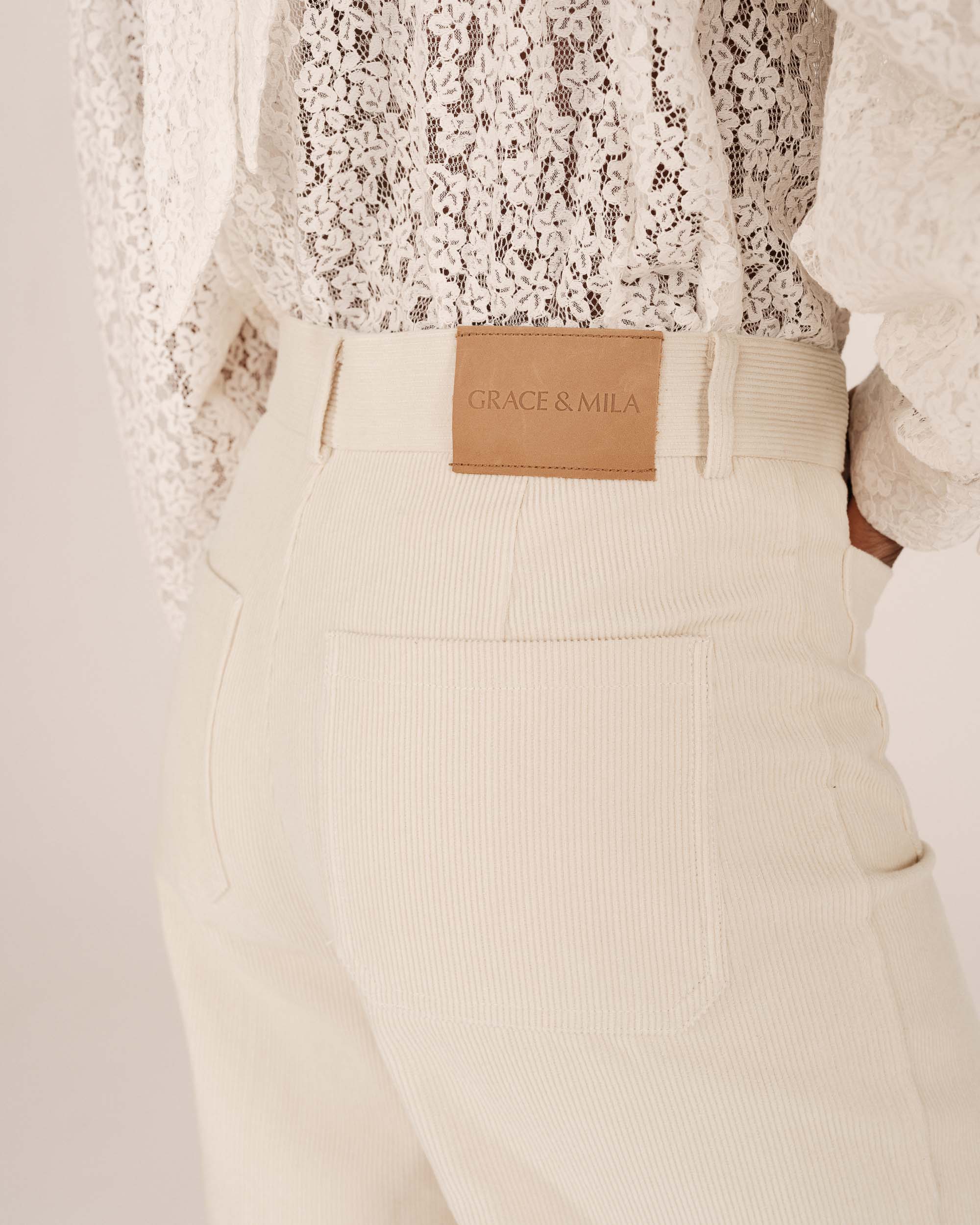 Calça samba bombazina Grace & Mila