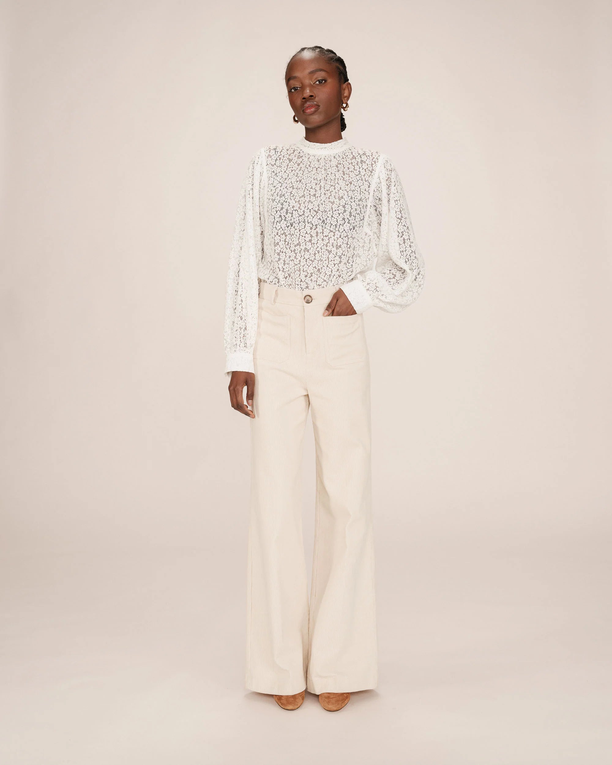 Calça samba bombazina Grace & Mila