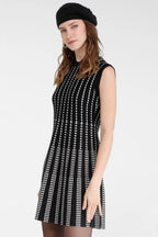 Vestido de malha com estampa geométrica GOA GOA