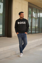 Sweatshirt com estampado de logótipo BOSS