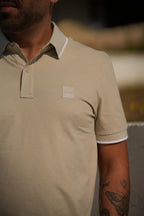 Polo BOSS em algodão piqué