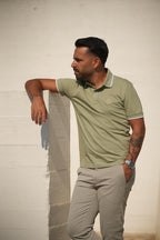 Polo BOSS em algodão piqué