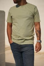 T-shirt algodão com logótipo BOSS