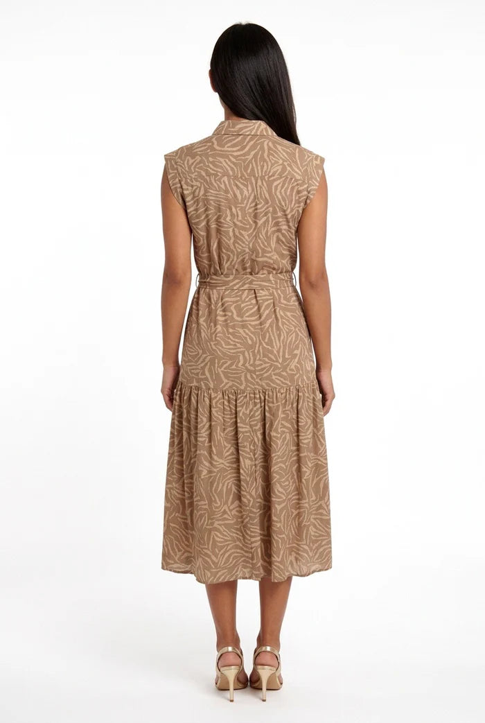 Vestido midi estampado MARKUP