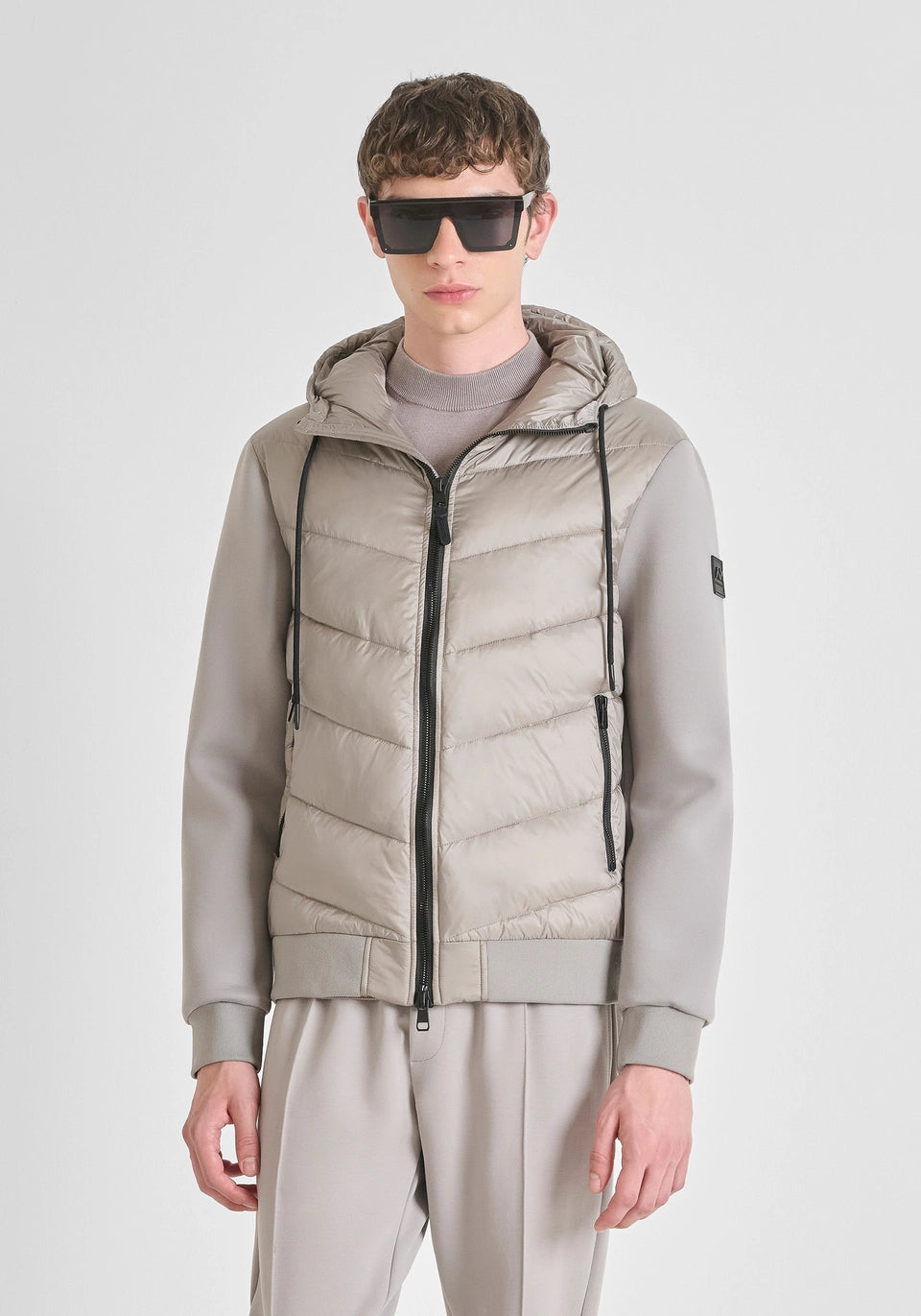 Casaco slim fit com mangas de malha Antony Morato