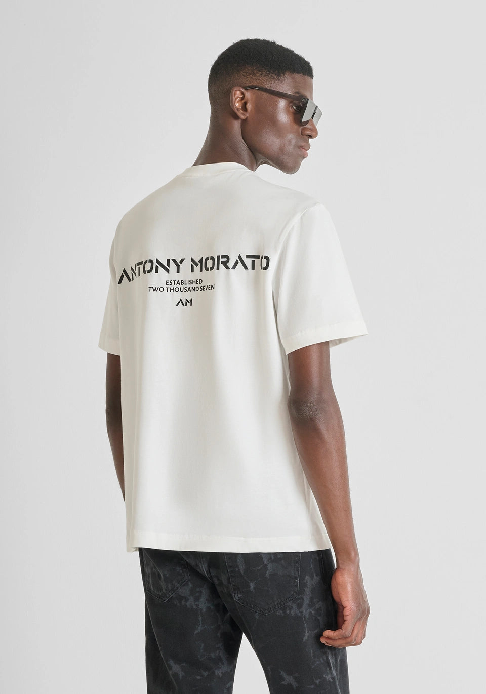 T-shirt com logo contrastante nas costas Antony Morato