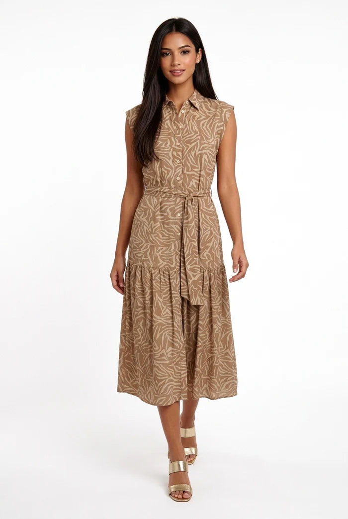 Vestido midi estampado MARKUP