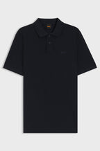 Polo Algodão Piqué com Logotipo Estampado BOSS - fundo branco