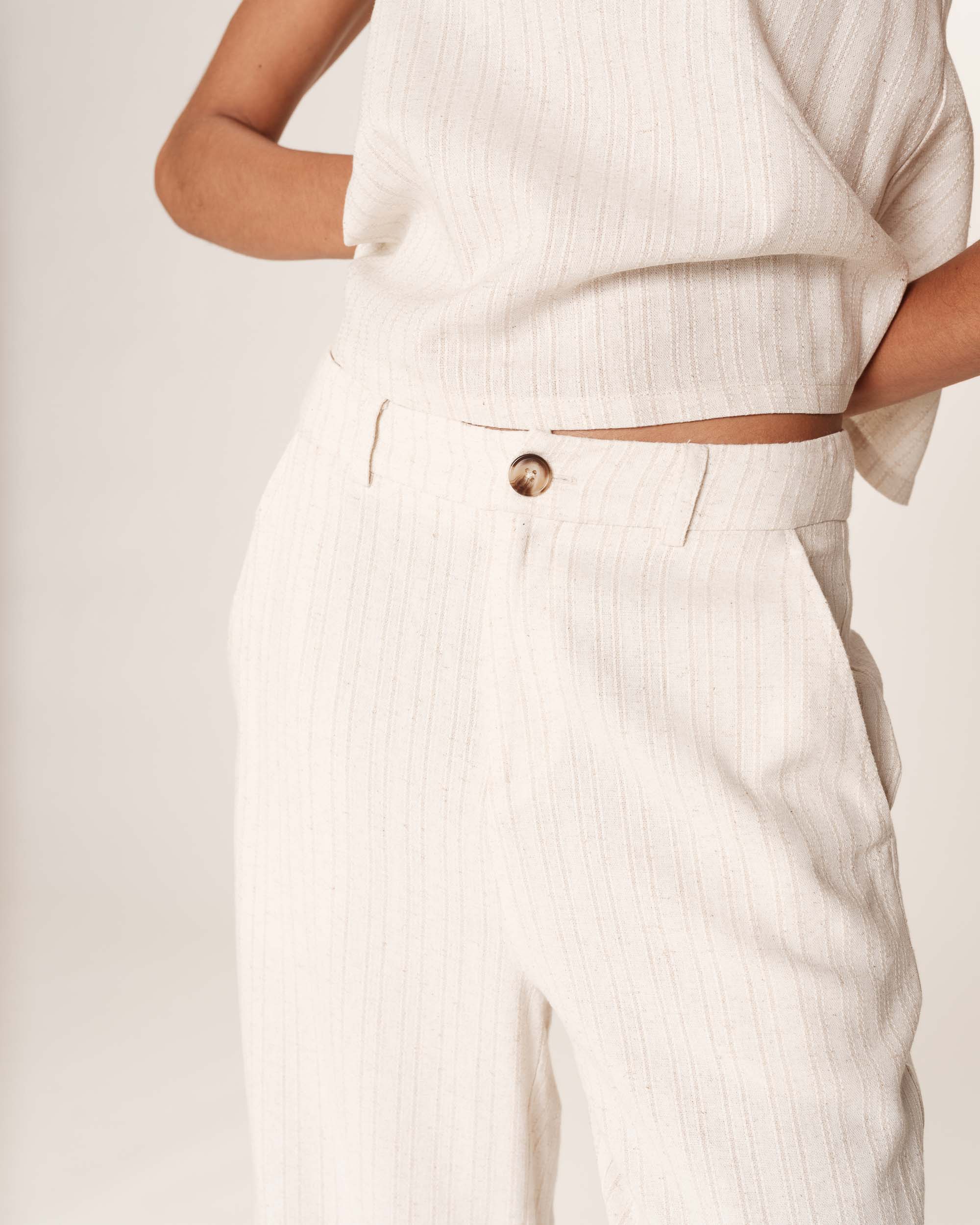 Calças listradas ROMAIN Grace & Mila