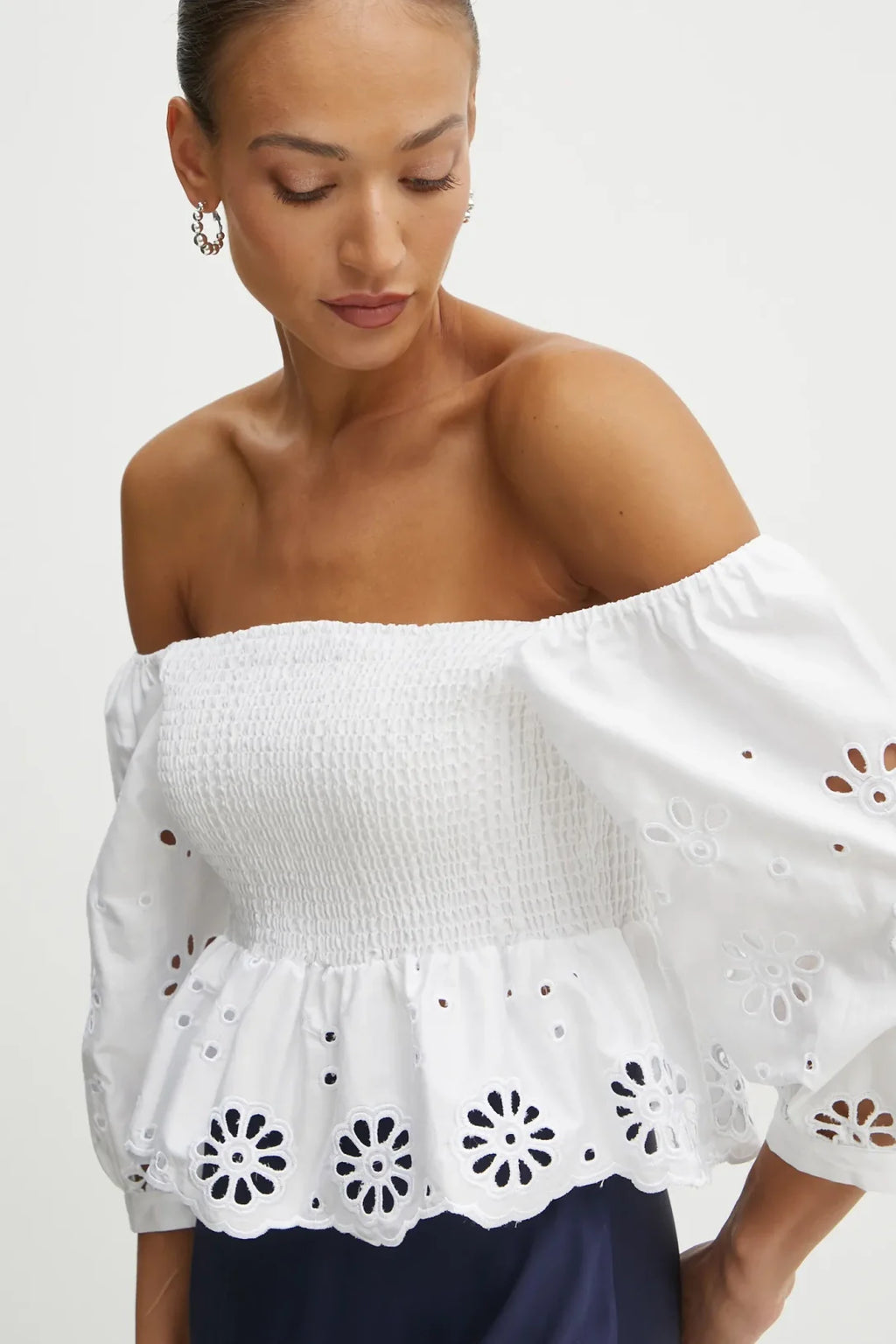 Blusa com bordado Fracomina