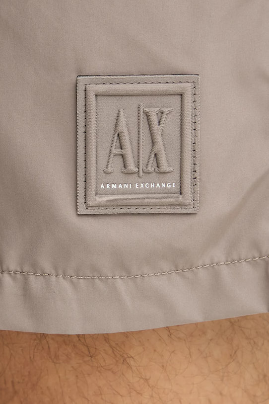 Calções de banho com pequeno emblema Armani Exchange