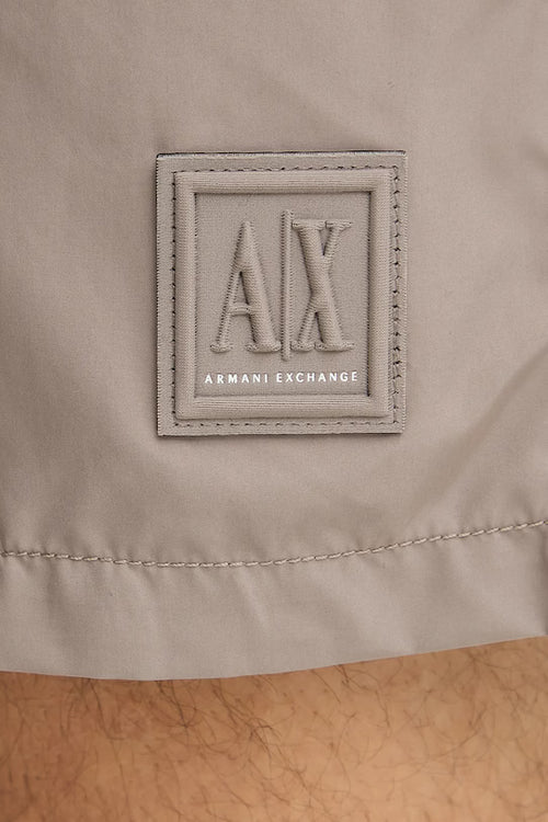 Calções de banho com pequeno emblema Armani Exchange