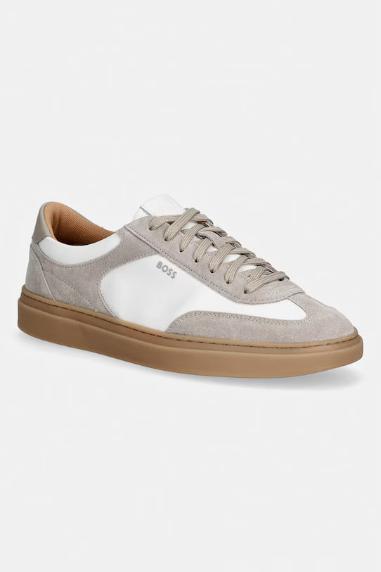 Sapatilha com detalhes em camurça BOSS