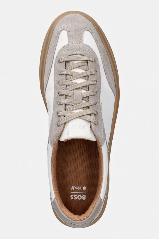 Sapatilha com detalhes em camurça BOSS