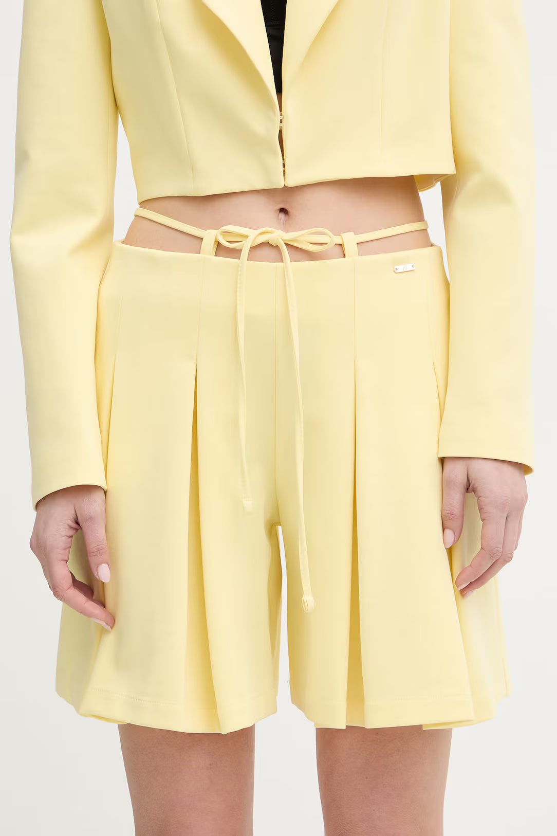 Calção de malha com pregas Fracomina