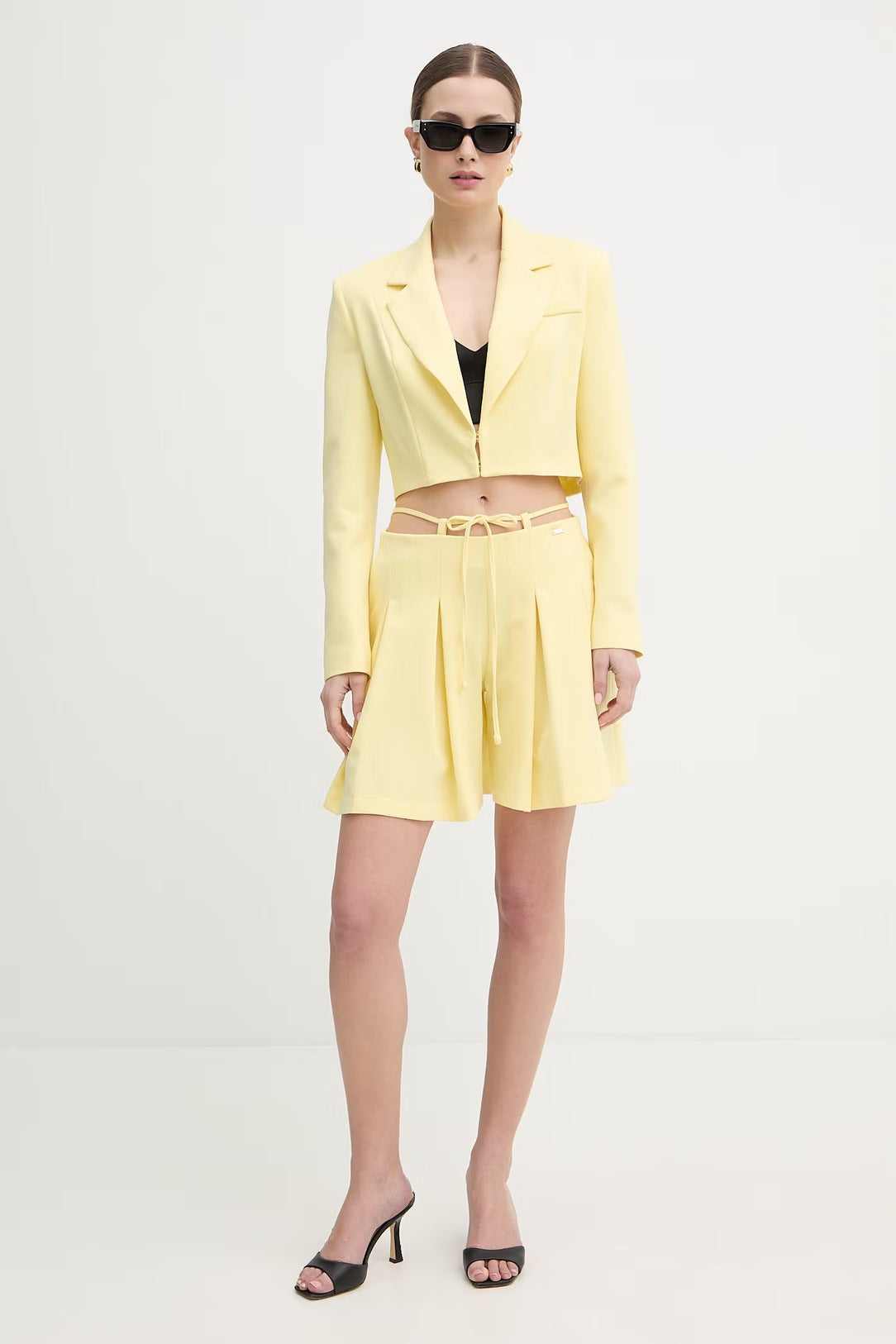 Calção de malha com pregas Fracomina